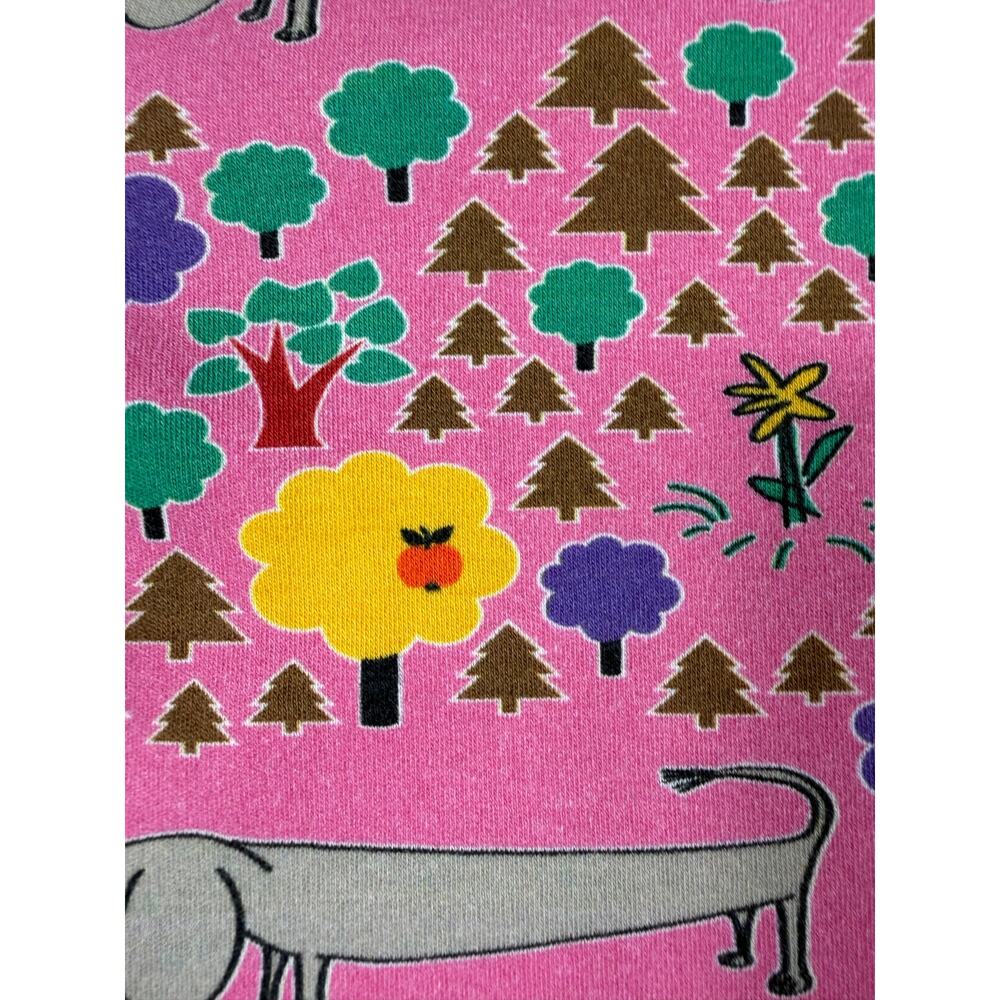 DUNS Sweden Organic Cotton Dog Forest Floral Shirt Pink 6-7 Years - Picture 5 of 6